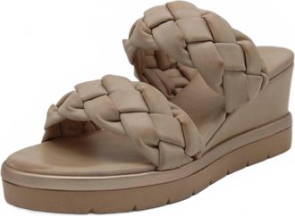 Ex&eacute; Womens Ipanema Wedge Sandals In Beige
