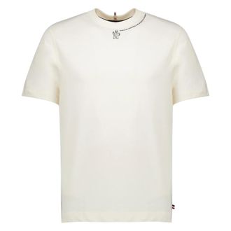 Moncler Camiseta de algod&oacute;n - Tops - Hombre - Beige - XL