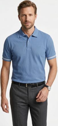 Joop Poloshirt JOOP JEANS Amare, Herren, Gr. XXL, pastelblau, Piqu&eacute;, Obermaterial: 98% Baumwolle, 2% Elasthan, normal, B&uuml;ndchen, Shirts Poloshirt, modern f