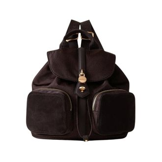 Borbonese Poche Zaino Medium - Bags - Mujer - Marr&oacute;n - ONE SIZE