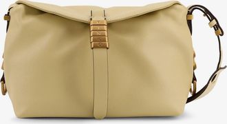 Pinko Leather shoulder bag with logo metal detail - PINKO - gender_Woman
