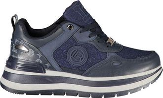 Laura Biagiotti Womens Navy Logo Detail Sneakers - Dark Blue - Size EU 39