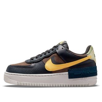 Nike (WMNS) Nike Air Force 1 Shadow Off Noir Saturn Gold DQ0881-001