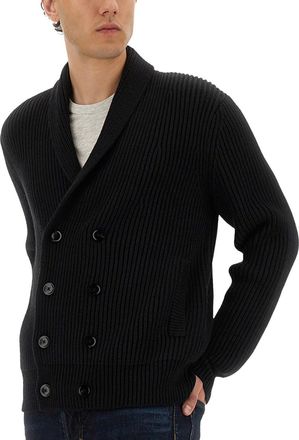 Tom Ford Mens Knitwear Cardigan - Black Silk - Size EU 50 (Mens)