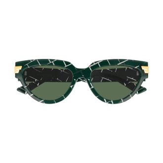 Bottega Veneta BV1035S004 Green Lens Sunglasses - Green