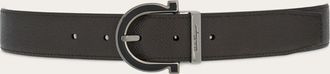 Ferragamo Men Reversible and adjustable belt Black