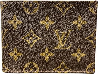 Louis Vuitton Brown Pvc Wallet (Bi-Fold) (Pre-Owned)
