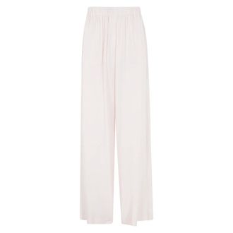 Federica Tosi Broeken, Dames, Roze, M, Pantalone fluido Crepe de Chine