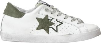 2Star Lage Sneakers - Heren - Sneakers - Wit - 43 EU - Leer - Schoenen