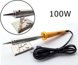 Trade Shop Trade Shop - Saldatore A Stagno Elettrico Professionale 100 Watt Con Base Di Appaggio P702100