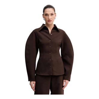 Rotate Rotate Birger Christensen, Donna, Camicette, Marrone, S, new