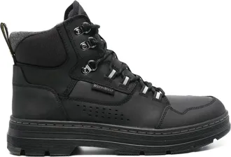 Dr. Martens Black Rilla Perforated Padded Collar Ankle Boots