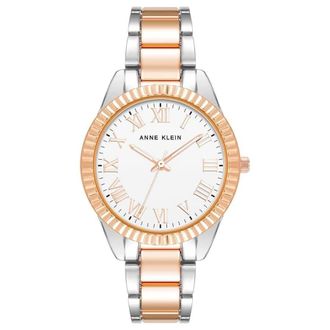 Anne Klein Classic White Dial Ladies Watch AK/5085SVRT