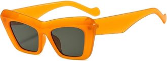 Generic Mens Outdoor Vacation Sunglasses Womens Commuter Sports Driving Sun Glasses(Orange)