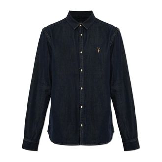 AllSaints Hombre, Camisas, Azul, Talla: XS