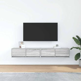 Berkfield Home TV Cabinets 2 pcs Grey Sonoma 80x31x25.5 cm Engineered Wood