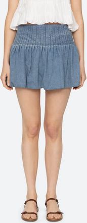Sea New York Oli Denim Mini Skirt In Blue
