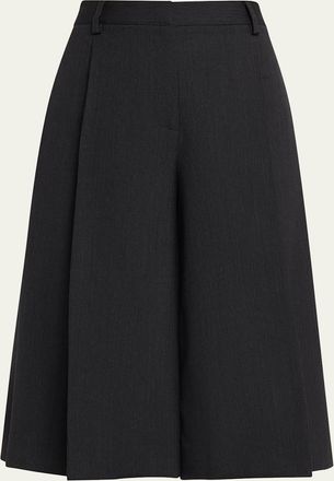 TWP Steffens Shorts in Micro Herringbone Suiting