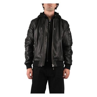 Schott NYC Bomber Ma-1 - - Jackets - Uomo - Nero - XL