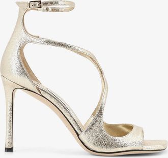 Jimmy Choo London Sandali Azia in pelle glitterata - JIMMY CHOO - gender_Woman
