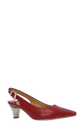 J. Rene&eacute; Mayetta Slingback Pump in Red at Nordstrom, Size 10.5