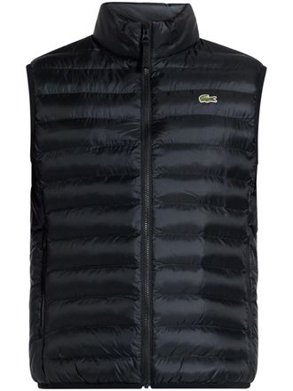Lacoste padded gilet - men - Recycled Polyester - 50 - Black