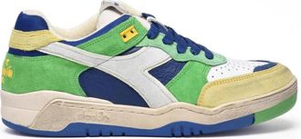 Diadora Green Leather Polyester B.560 Sneakers