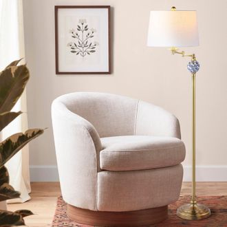 Jonathan Y Designs Aveiro 61.5 Classic Midcentury Iron LED Floor Lamp