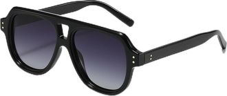 Generic Polarized Mens Driving Sunglasses Outdoor Vacation Commuter Sun Glasses(Black)