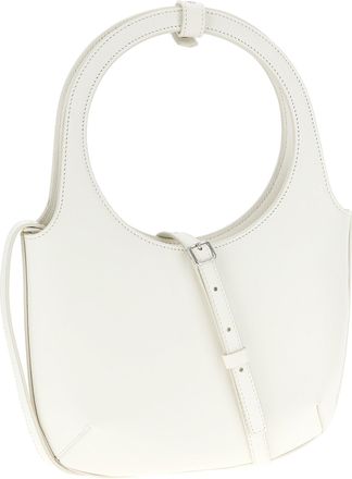 Courr&egrave;ges Womens Hobo White Calfskin Leather