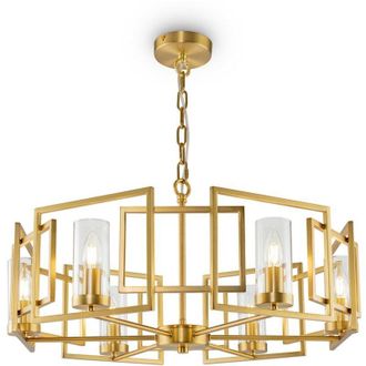Maytoni Bowi L&aacute;mpara Colgante De Techo Cil&iacute;ndrica Oro, 6 Luces, E14