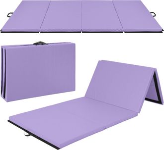 Best Choice Products 10ftx4ftx2in Folding Gymnastics Mat 4-Panel Exercise Workout Floor Mats w/ Handles