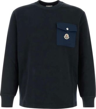 Moncler cotton sweatshirt - Blue