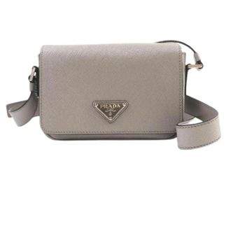 Prada Pre-owned Cross Body Bag - Dames - Pre-owned - Grijs - Maat: ONE Size Leer