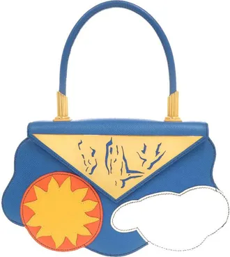 Herm&egrave;s Pre-owned Hermes Limited Edition Mini Courchevel Sun and Cloud Handbag Unisex 430KZYZT8MVXDFSX