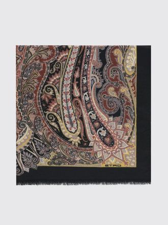 Etro Sciarpa in 100% cashmere con stampa Paisley e bordi sfrangiati