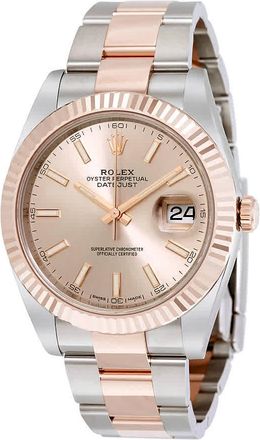 Rolex Datejust 41 Sundust Dial Steel and 18K Everose Gold Mens Watch 126331SNSO