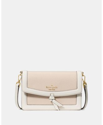 Kate Spade New York Womens Knott Mini Crossbody Bag - White Leather - One Size