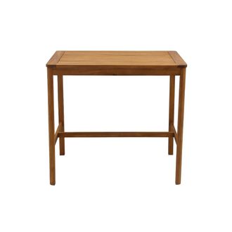 Miliboo Miliboo - Mesa Alta De Jard&iacute;n Rectangular De Madera Maciza 120 Cm Akis