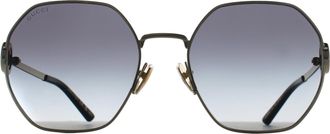 Gucci Round Womens Gold Grey GG2046S Metal - One Size