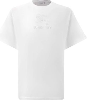 Burberry EKD Embroidered Cotton T-Shirt, Size Medium