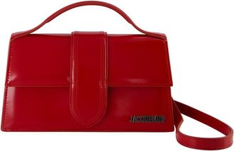 Jacquemus Womens Top Handle Bag Red Calfskin