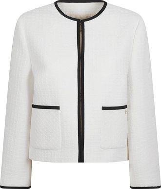 Valentino Garavani Katoenen Tweed Jas - Dames - Blazers - Veelkleurig - XS - Katoen - Jassen