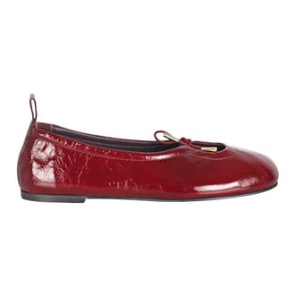Alohas Ballerina Shoes, female, Red, 7 UK, Ballerina Rosalind