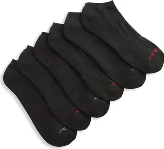 Reebok Big & Tall 6 Pk. Low-Cut Socks in Black at Nordstrom, Size 13Big