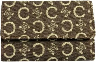 Celine Pre-owned Accessories, unisex, Brown, Size: ONE SIZE Pre-owned Fabric Key-holder