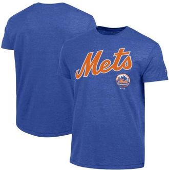 Champion Mens Champion Royal New York Mets Cooperstown Wordmark Lockup Tri-Blend T-Shirt at Nordstrom, Size Xx-Large