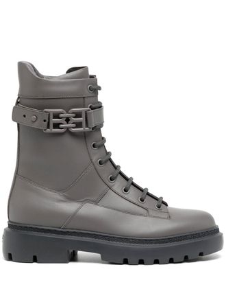 Bally Gioele leather boots - women - Leather - 35.5 - Grey