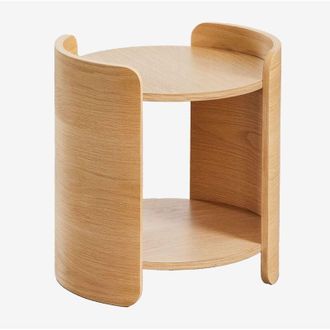 Sklum Sklum - Mesa Auxiliar Redonda &Oslash;45 Cm En Madera Adelis