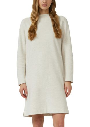 s.Oliver Sweatkleid S.OLIVER, Damen, Gr. 34, N-Gr, light beige melange, Sweatware, Obermaterial: 50% Baumwolle, 50% Polyester, unifarben, relaxed fit kniebedec